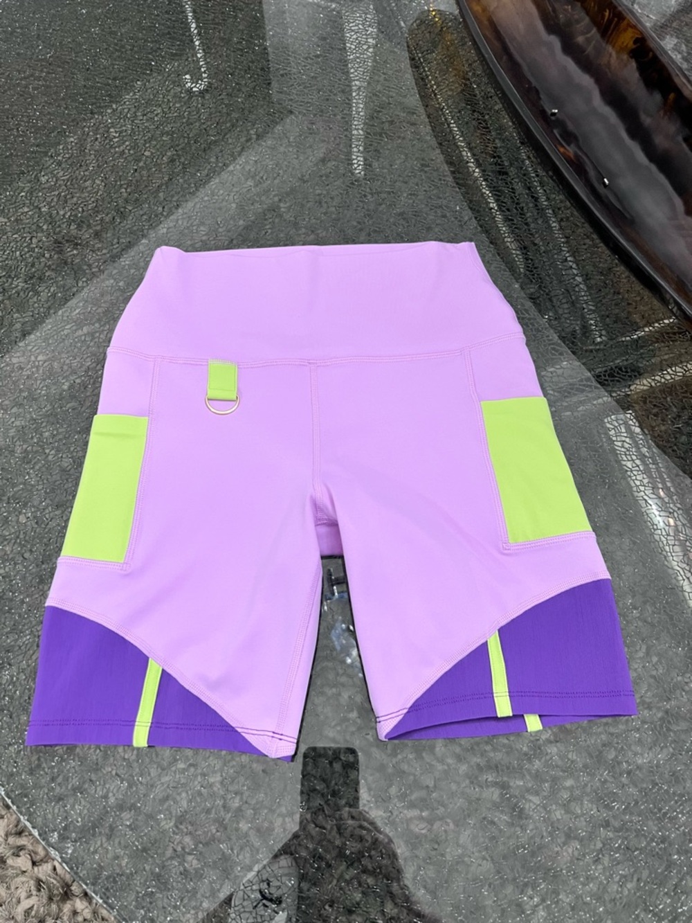 Peloton x Brittany Allen Multicolor Bike Shorts Size M
